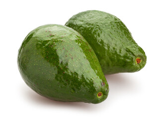 avocado path isolated on white