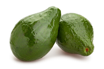 avocado path isolated on white