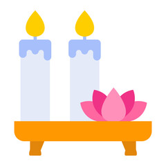 Candle Flat Icon
