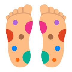 Reflexology Flat Icon