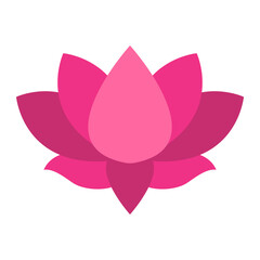 Fototapeta premium Lotus Flower Flat Icon