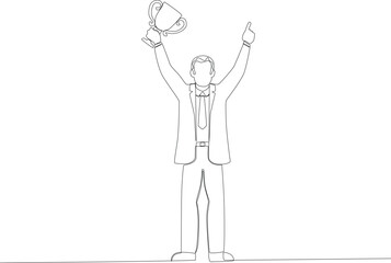 An appreciation was given to businessmen . Employee appreciation one line drawing