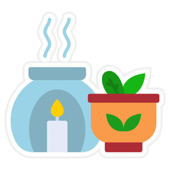 Aromatherapy Sticker Icon