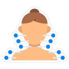 Acupuncture Sticker Icon