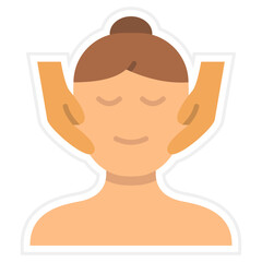 Massage Sticker Icon