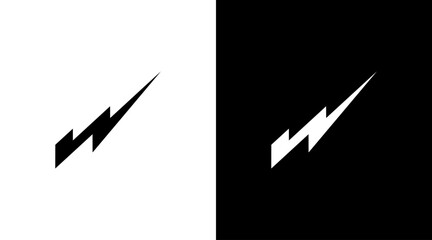 Letter w initial logo Monogram lightning bolt icon Design Concept - obrazy, fototapety, plakaty