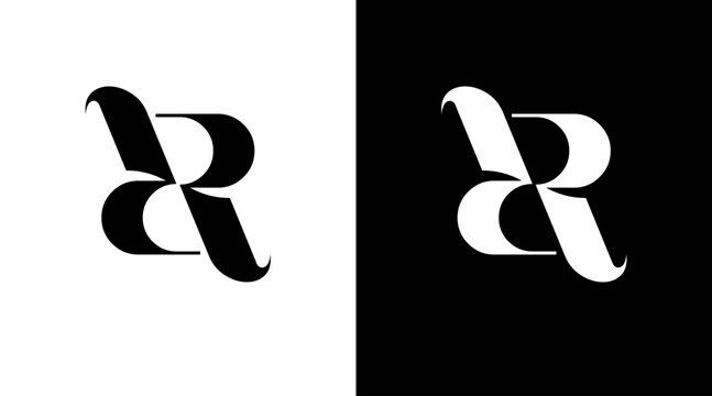 Letter r initial logo Monogram icon Design Concept