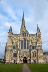 Fototapeta na wymiar view of Salisbury Cathedral Wiltshire England