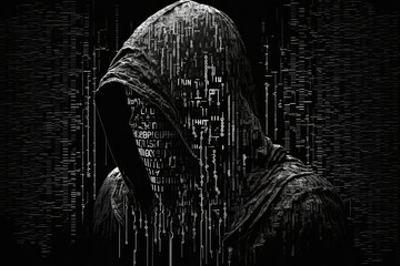 The hacker behind the screen. Image generated with AI