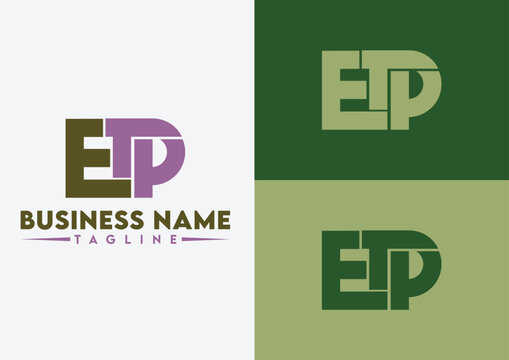 Letter ETP logo design, ETP letter logo