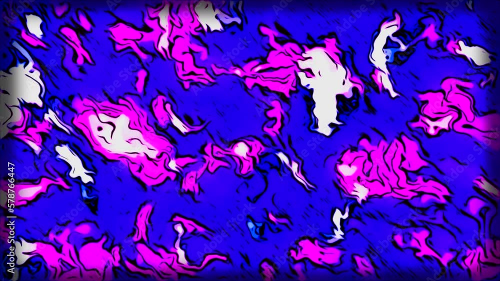 Poster bright background with moving flickering spots in graphic style. motion. moving colorful spots in br