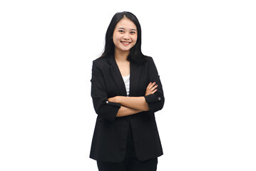 Young Business Woman Isolated