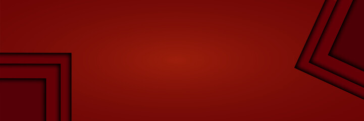 Red grunge background. Bright web banner. Light reflection on the wall. Copy space for your design. Website header.