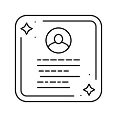 quotation customer testimonial line icon vector illustration