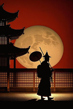 Samurai created with Generative AI Technology	