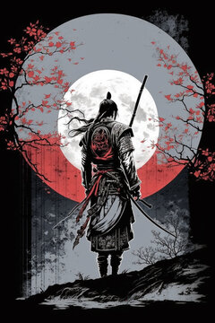 Samurai created with Generative AI Technology	