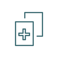 duplicate icon. Thin line duplicate icon from information technology collection. Outline vector isolated on white background. Editable duplicate symbol can be used web and mobile