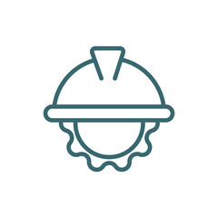 engineering icon. Thin line engineering icon from information technology collection. Outline vector isolated on white background. Editable engineering symbol can be used web and mobile