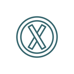 error icon. Thin line error icon from information technology collection. Outline vector isolated on white background. Editable error symbol can be used web and mobile