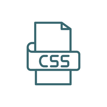 css icon. Thin line css icon from information technology collection. Outline vector isolated on white background. Editable css symbol can be used web and mobile