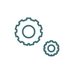 services icon. Thin line services icon from technology collection. Outline vector isolated on white background. Editable services symbol can be used web and mobile