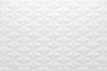 White seamless hexagon background, Abstract geometric seamless pattern design, 3d rendering