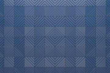 Blue square abstract background, Grunge surface, 3d Rendering
