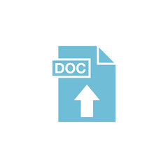 Paper Document Upload Download Icon Template