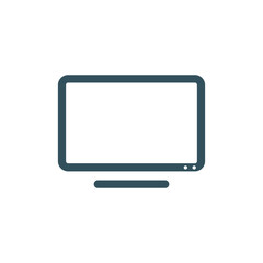 Television Broadcast Icon Vector Template