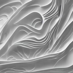 abstract complex white line wave , generative art by A.I
