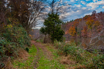 A Perfect Autumn Evening at Lake Williams, York County Pennsylvania USA, Pennsylvania