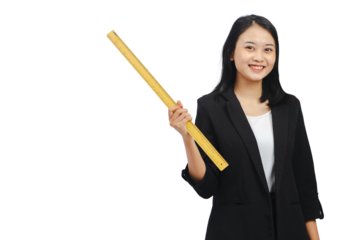 Young Asian teacher Isolated