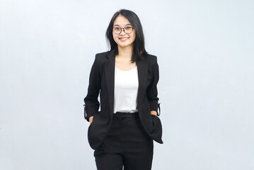 Young Business Woman Isolated