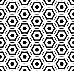 Black and white seamless pattern texture. Greyscale ornamental graphic design. Mosaic ornaments. Pattern template. Vector illustration. EPS10.
