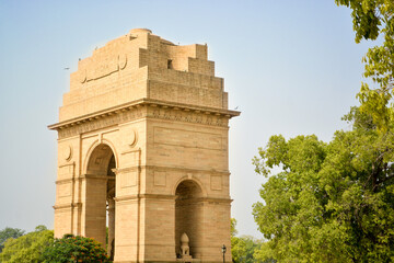 Gateway of India Delhi on a bright sunnyday