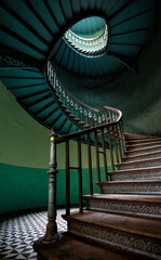 Historic old stairs. - 578778412