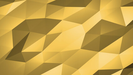 Gold Waves background. Polygon gold waves in a seamless background. 