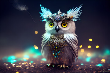 owl in night