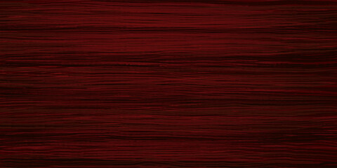 Uniform mahogany wood texture with horizontal veins. Vector red wood background. Lining boards wall. Dried planks. Painted wood. Swatch for laminate - obrazy, fototapety, plakaty