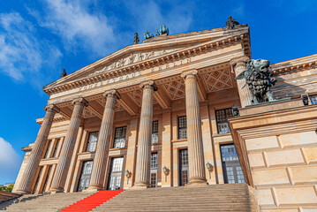 Fototapeta na wymiar Konzerthaus in Berlin in the morning sunlight.