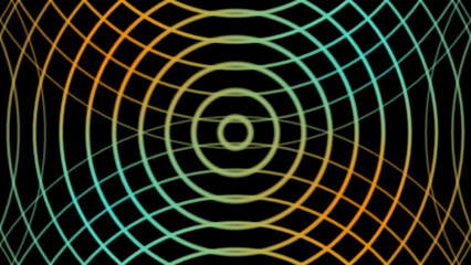 Rotation concentric illustration multicolored abstract hypnotic background. 