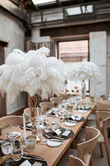 Wedding Party Luxury Table Decor Wedding decor, interior, Festive