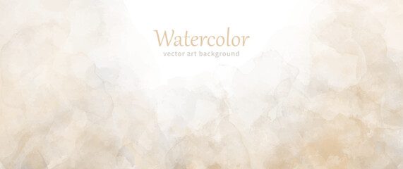 Vector watercolor art background for cover design, poster, cover, banner, flyer, cards. Hand drawn pastel color poster. Watercolour illustration. Place for text. Vintage paper.