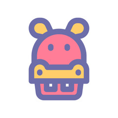 hippopotamus icon for your website design, logo, app, UI. 