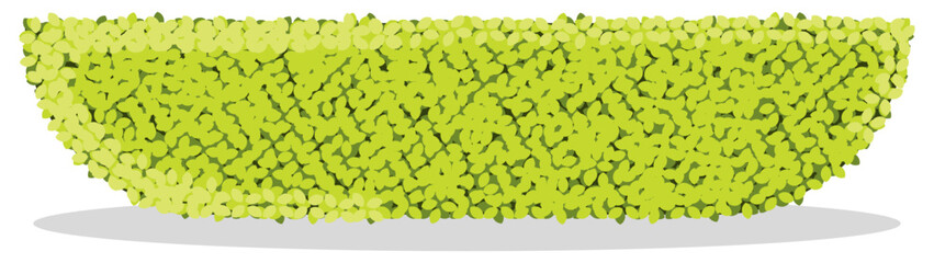 Green bush icon. Vector illustration.	