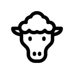 sheep icon for your website design, logo, app, UI. 
