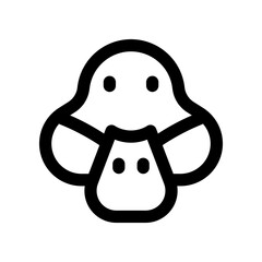 duck icon for your website design, logo, app, UI. 