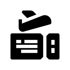 plane ticket icon for your website, mobile, presentation, and logo design.