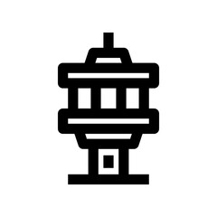 control tower icon for your website, mobile, presentation, and logo design.
