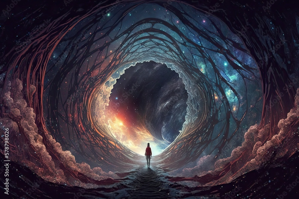 Poster a galactic journey into the depths of the web generative ai